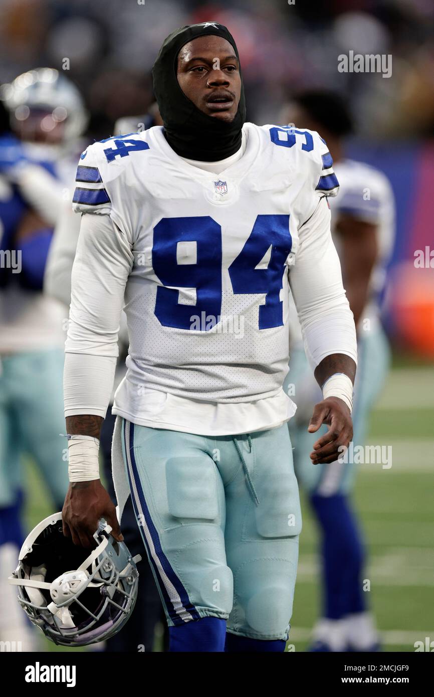 Dallas Cowboys defensive end Randy Gregory (94) walks off the