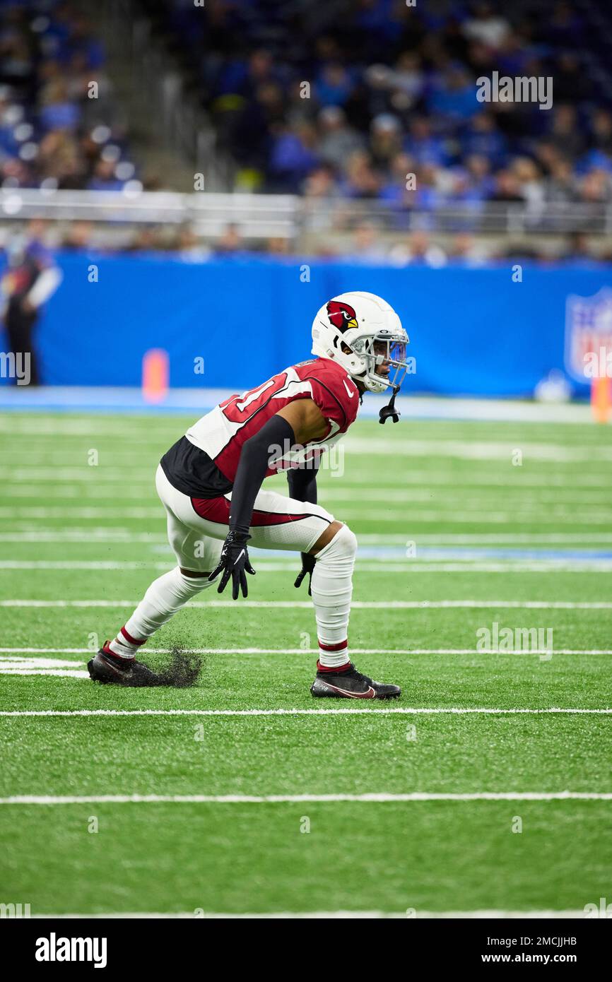 Arizona Cardinals cornerback Marco Wilson (20) pursues a play on defense  against the Detroit Lions during an NFL football game, Sunday, Dec. 19,  2021, in Detroit. (AP Photo/Rick Osentoski Stock Photo - Alamy