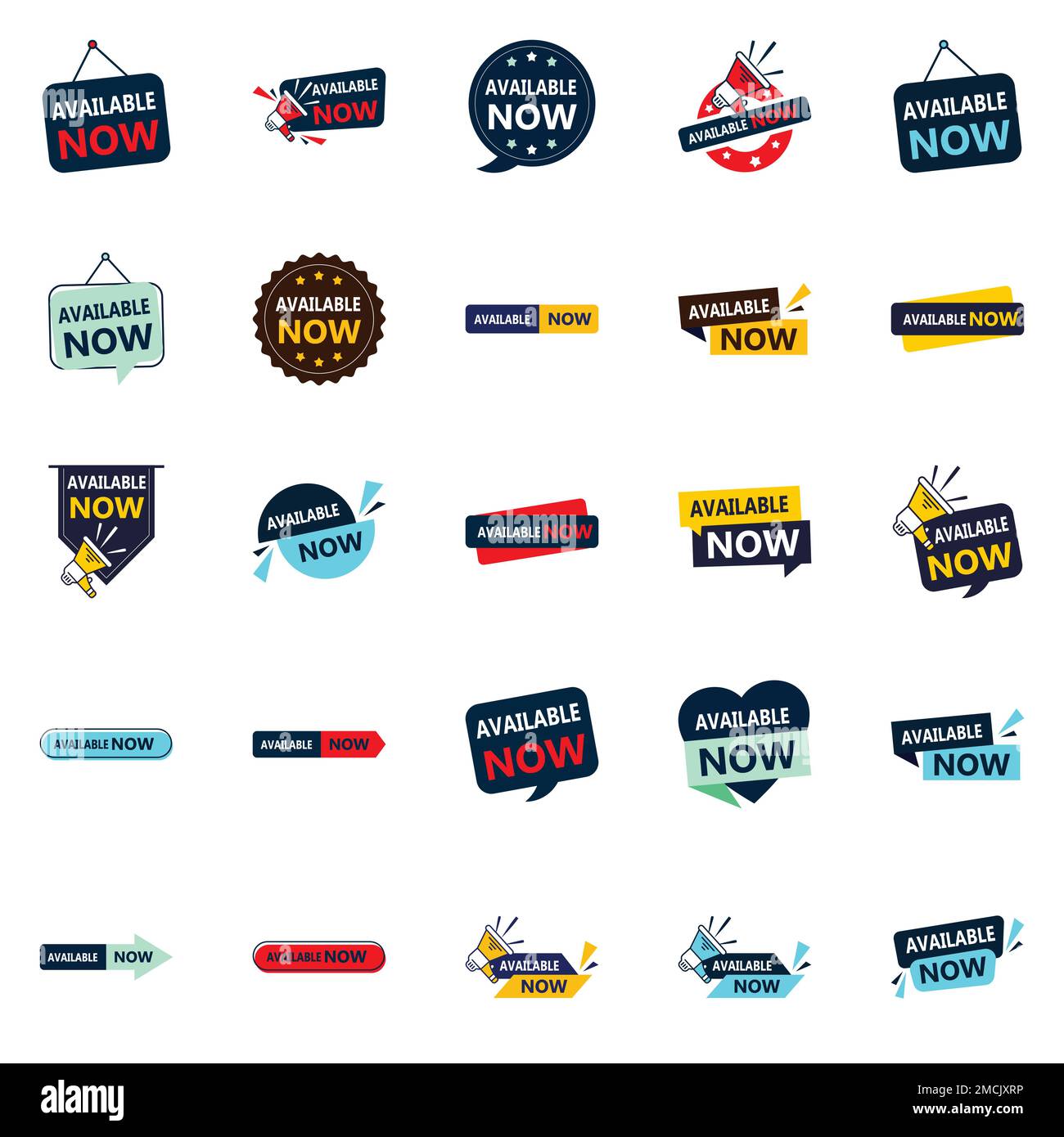 Available Now 25 Vector Banners for Memorable Marketing Materials Stock