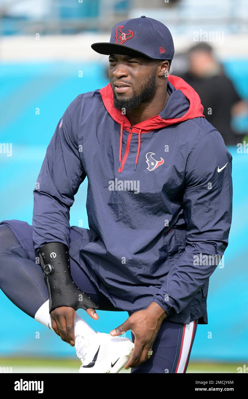 Houston Texans linebacker Kevin Pierre-Louis (57) defends during an NFL  preseason football game against the Dallas Cowboys, Saturday, Aug 21, 2021,  in Arlington, Texas. Houston won 20-14. (AP Photo/Brandon Wade Stock Photo  - Alamy