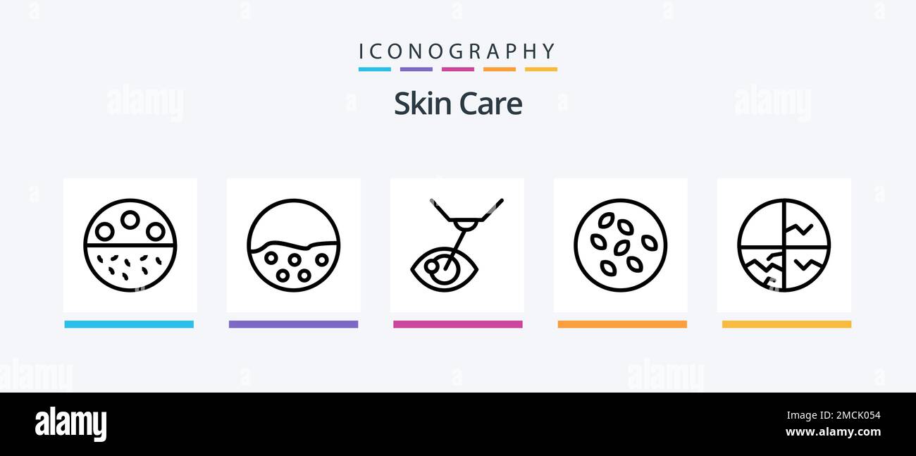 Skin Line 5 Icon Pack Including dry skin. seamus. skin. sesame seeds