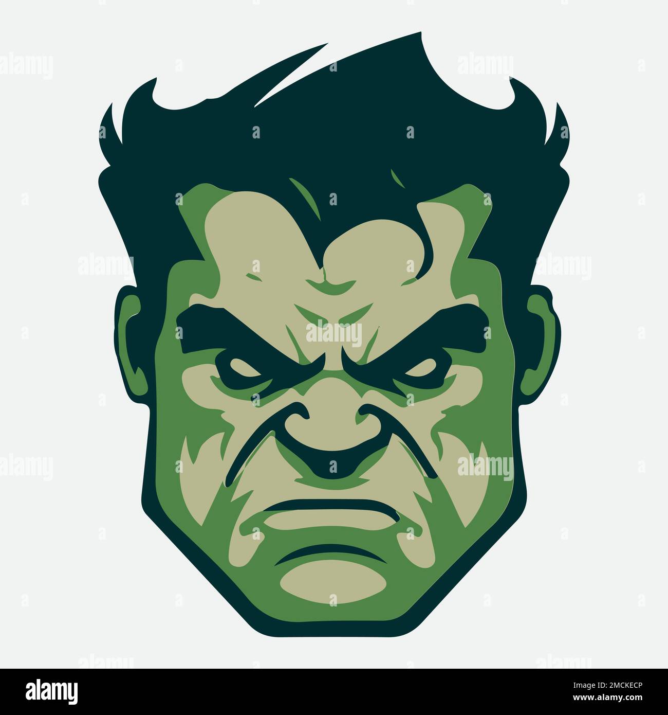 incredible hulk face template