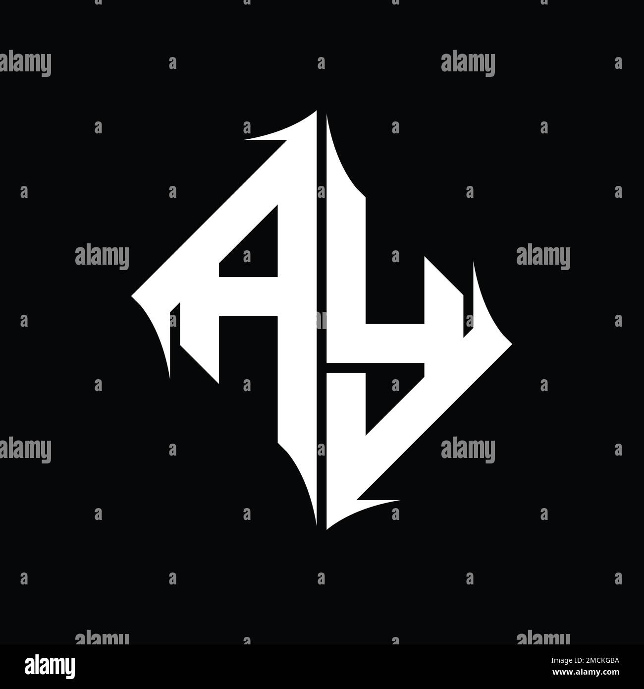 AY Logo monogram diamond abstract shape vector images design template ...