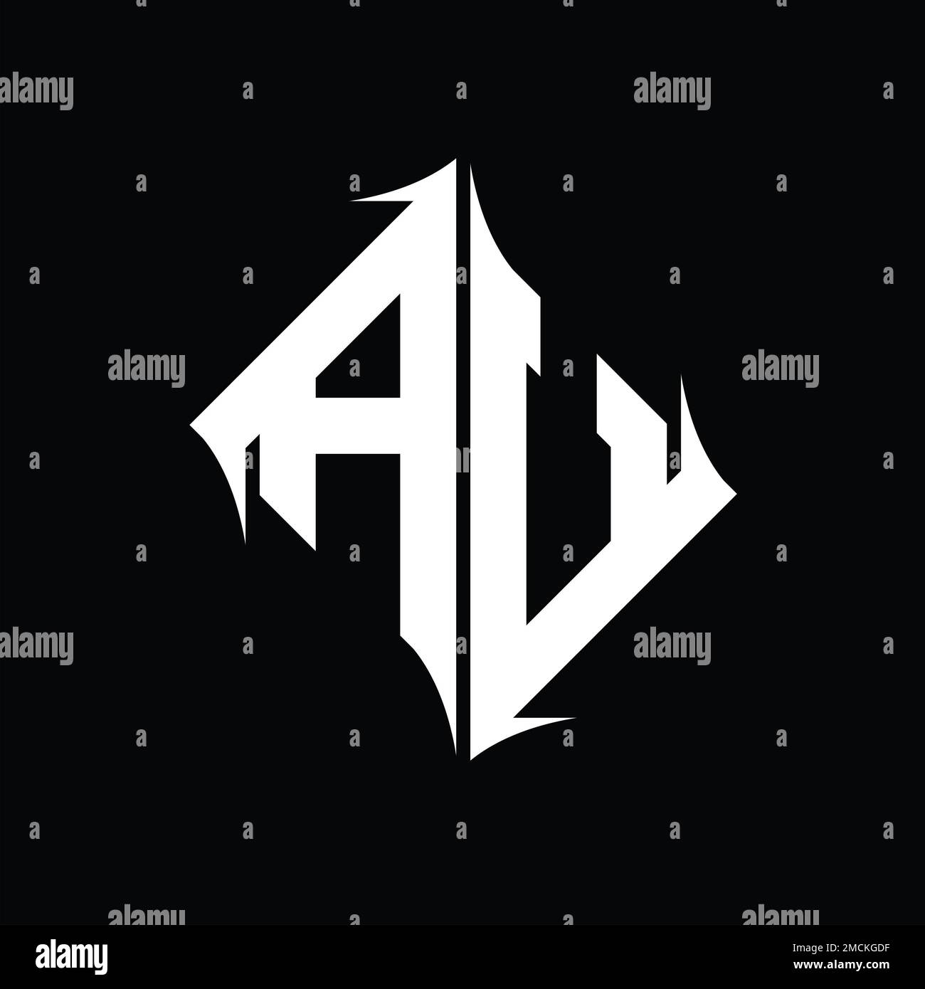 AV Logo monogram diamond abstract shape vector images design template