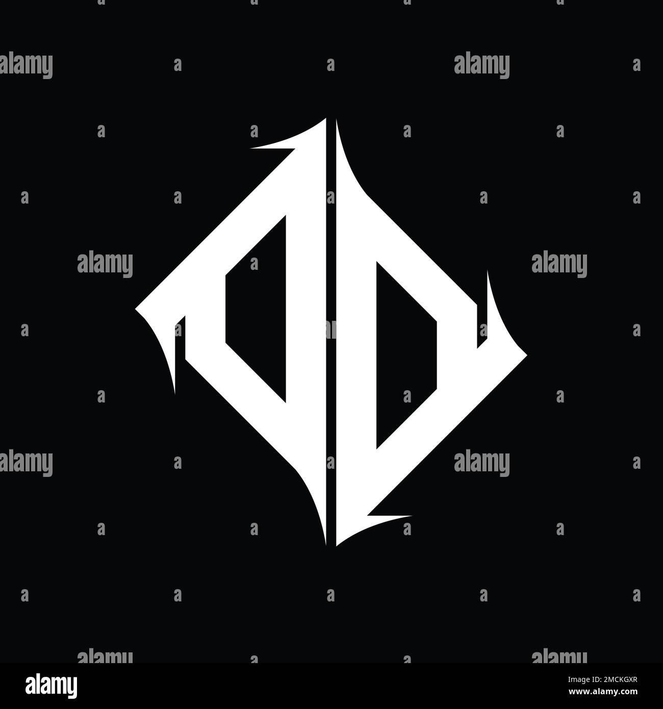 DD Logo monogram diamond abstract shape vector images design template