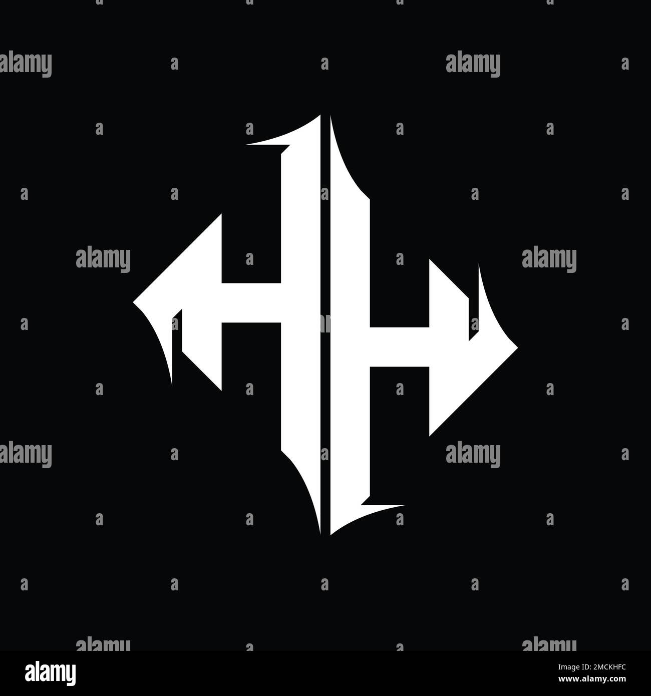 HH Logo monogram diamond abstract shape vector images design template ...