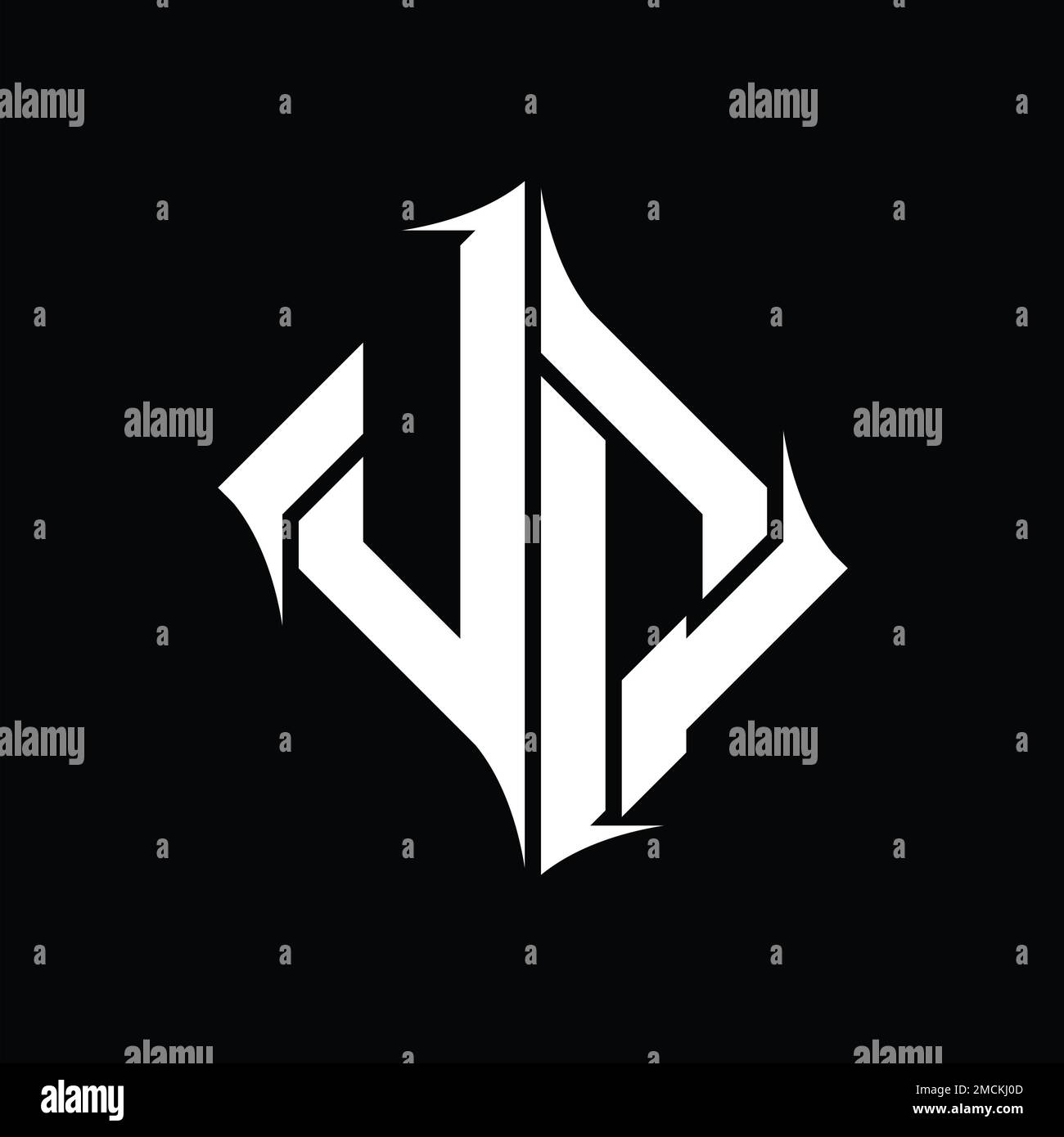 JQ Logo monogram diamond abstract shape vector images design template ...