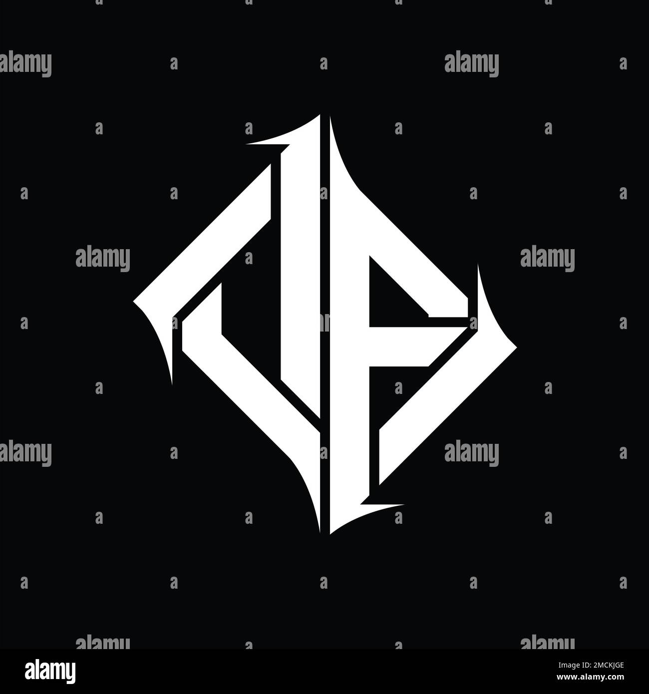 OF Logo monogram diamond abstract shape vector images design template ...