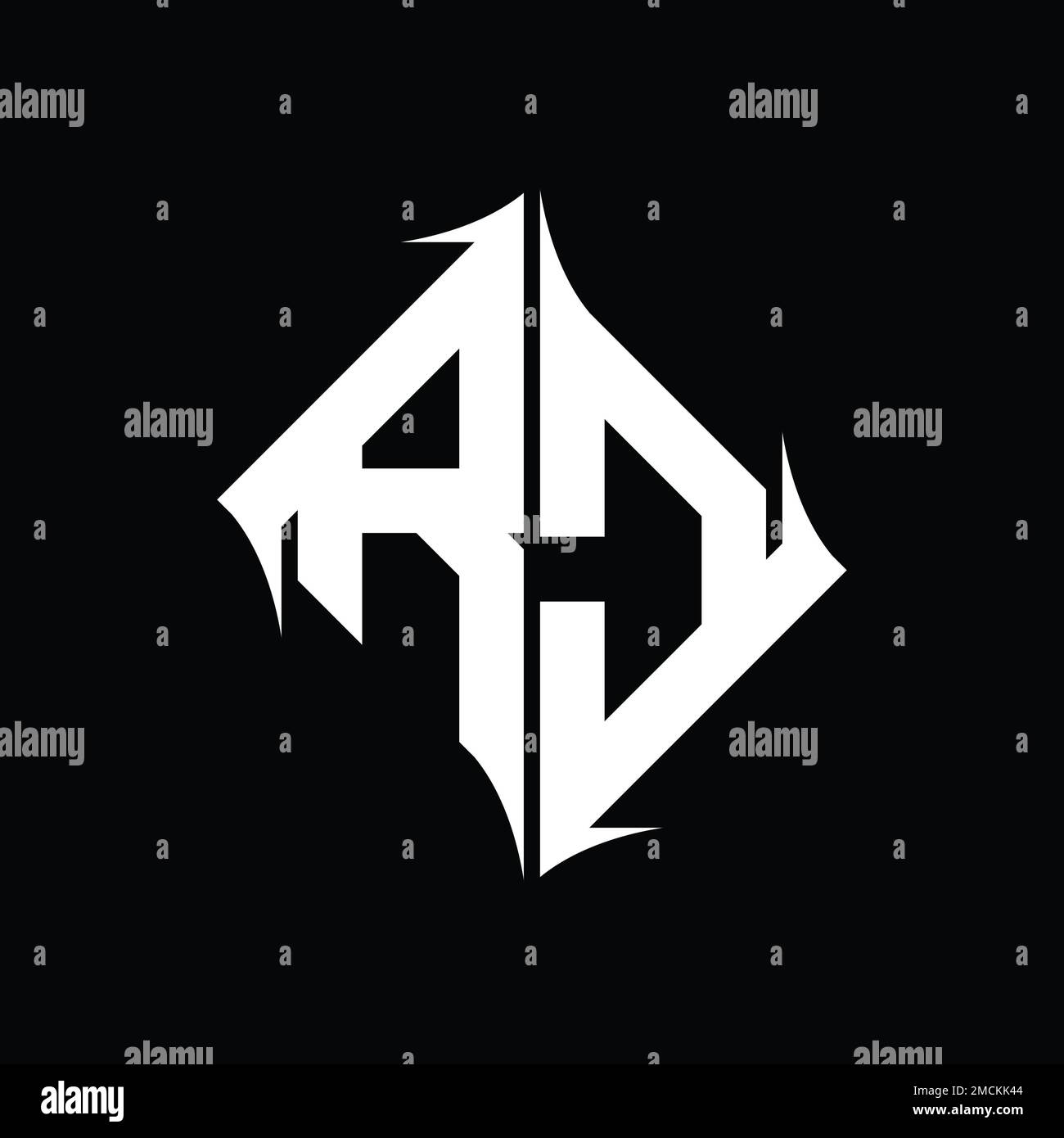 RC Logo monogram diamond abstract shape vector images design template ...