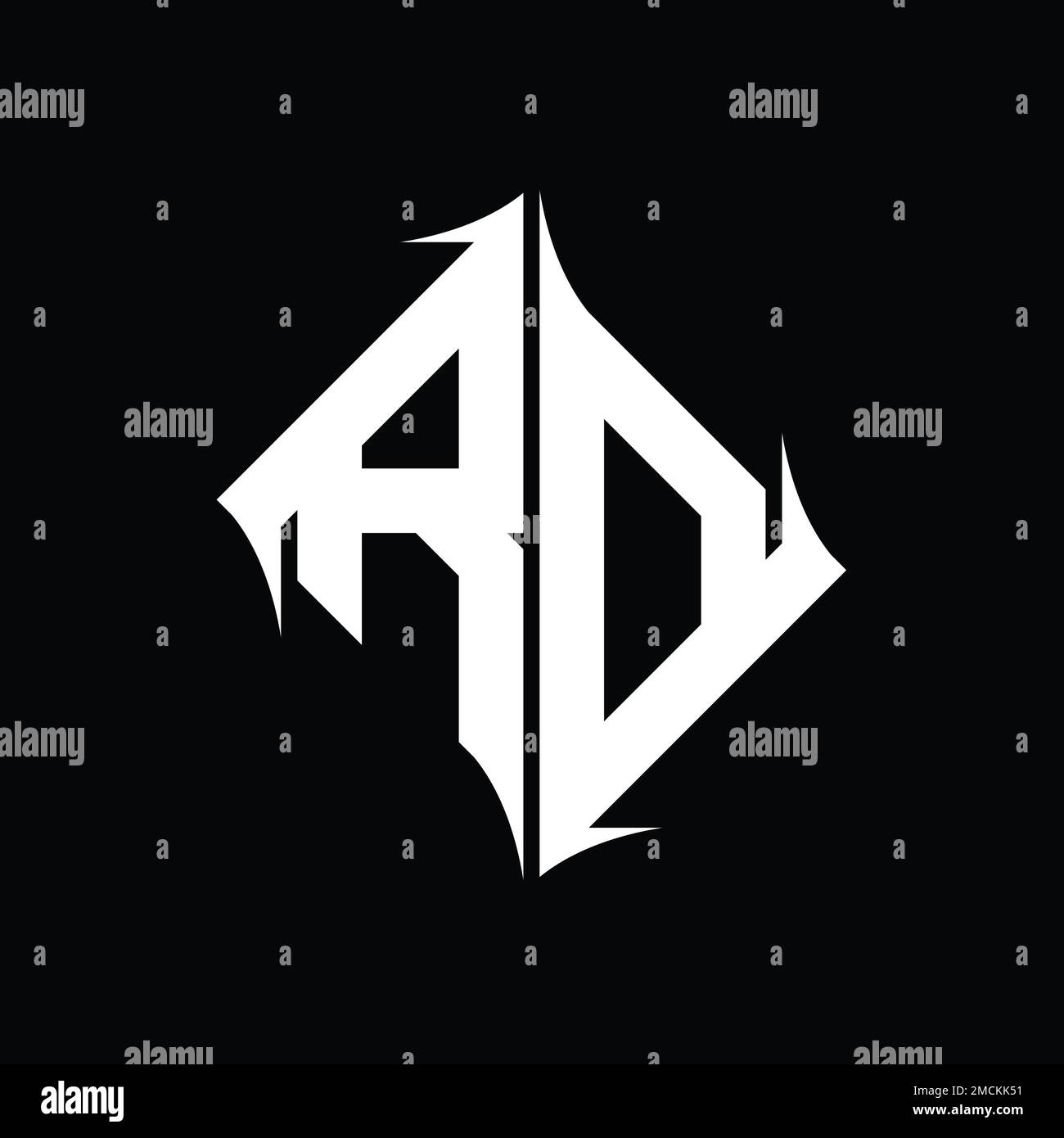 RD Logo monogram diamond abstract shape vector images design template ...