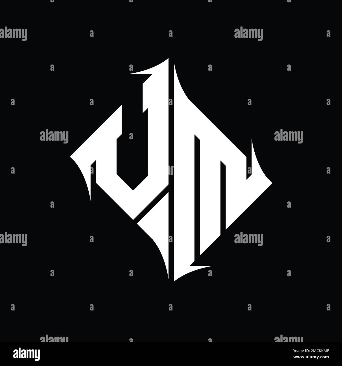 VM Logo monogram diamond abstract shape vector images design template ...