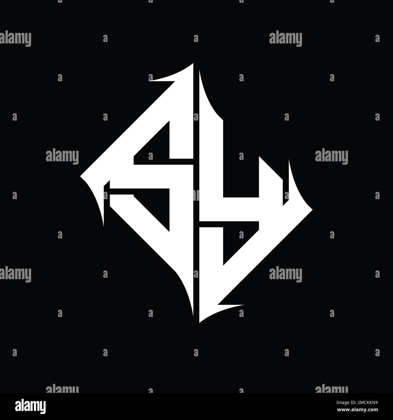 SY Logo monogram diamond abstract shape vector images design template ...