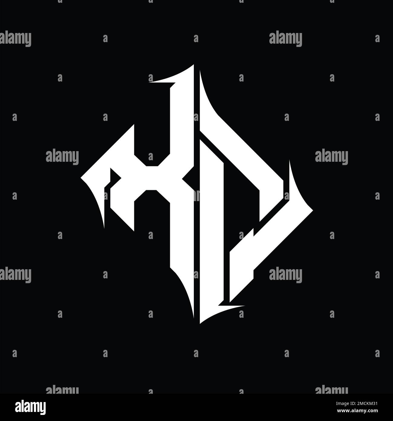 XQ Logo monogram diamond abstract shape vector images design template ...