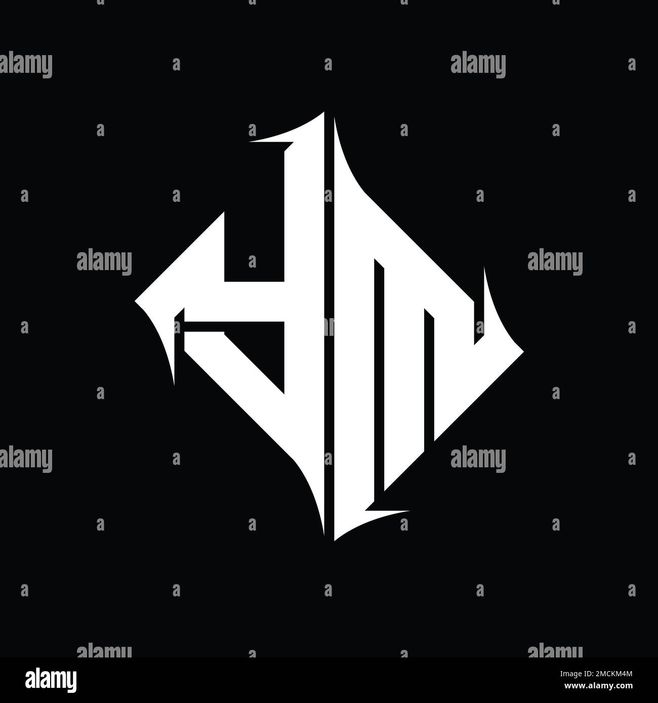 YM Logo monogram diamond abstract shape vector images design template ...