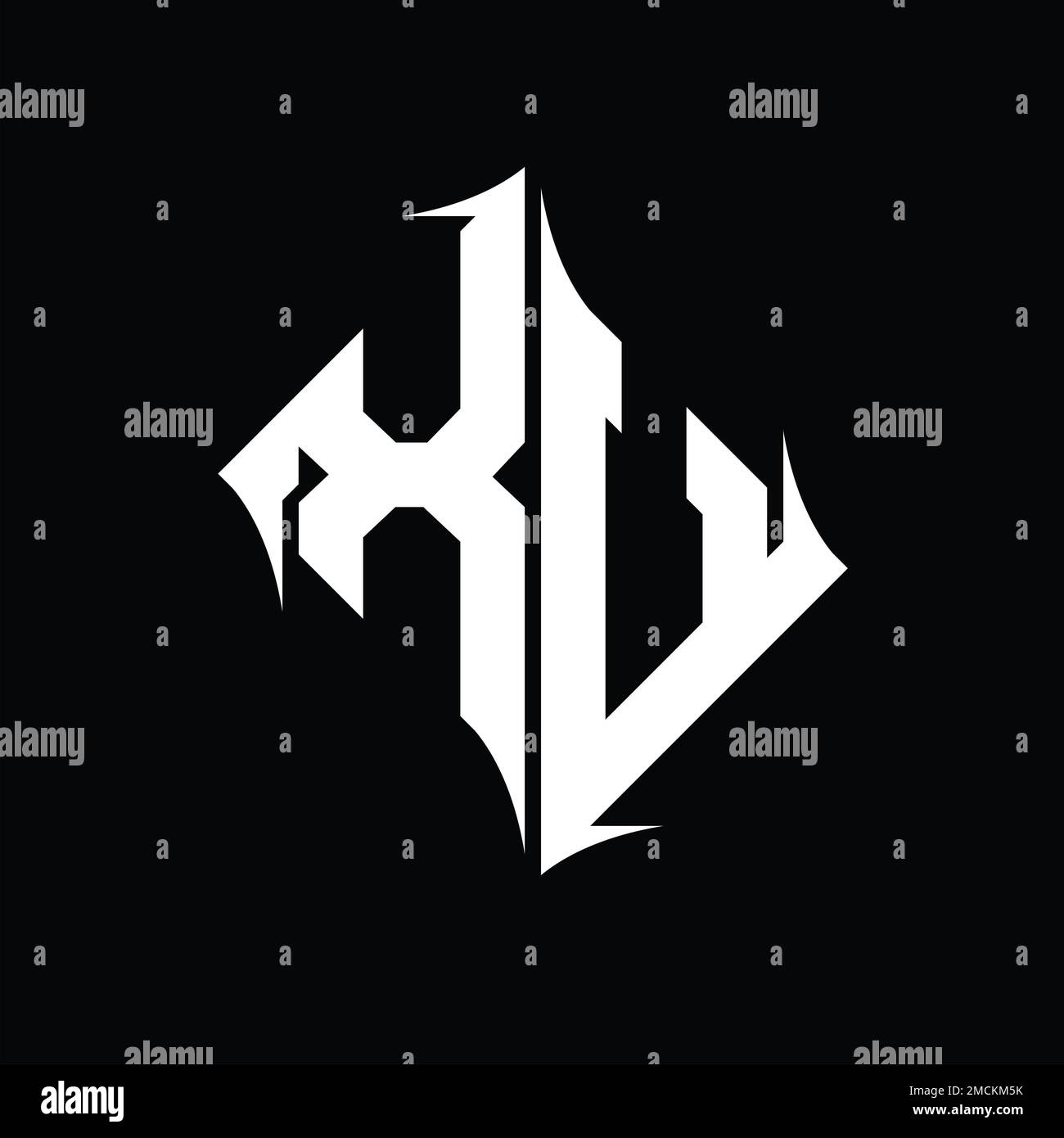 XV Logo monogram diamond abstract shape vector images design template ...