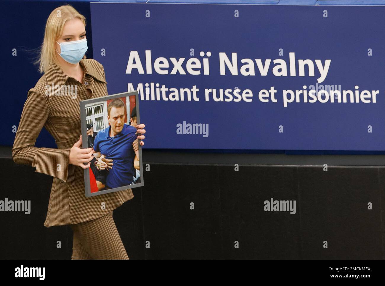 Daria Navalnaya, the daughter of jailed Russian opposition leader ...