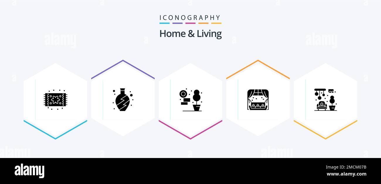 Home And Living 25 Glyph icon pack including . living. living. home ...