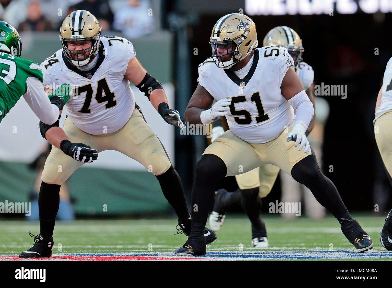 New Orleans Saints Guard Cesar Ruiz (51) Blocks During An NFL Football ...