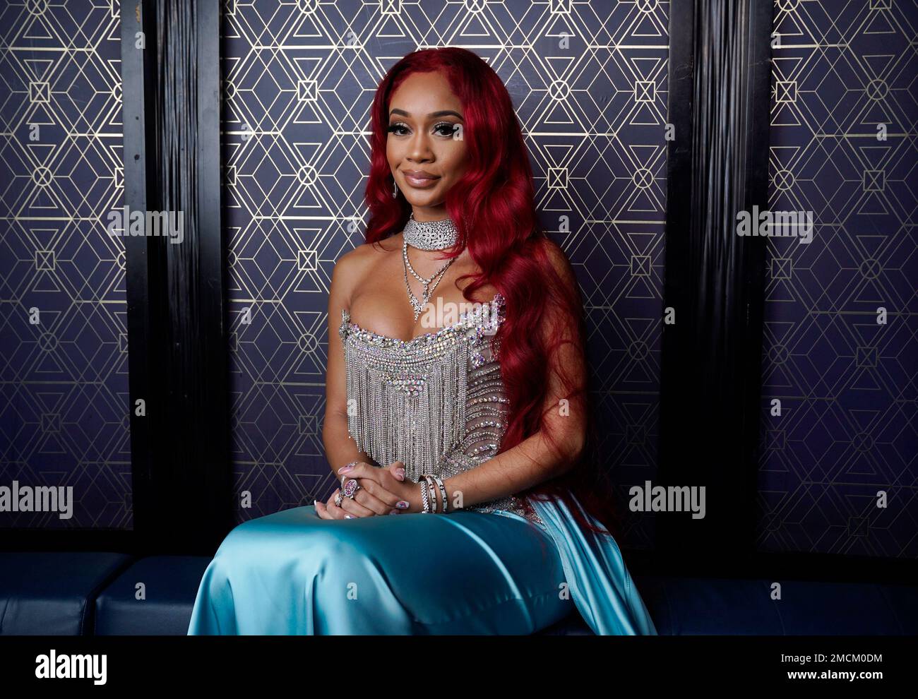 Rapper Saweetie poses for a portrait at Nightingale Plaza in Los ...