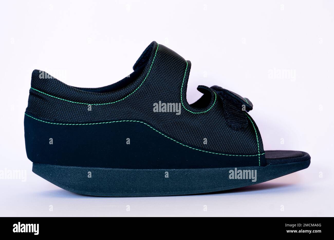 One special orthopedic boot using after leg, foot trauma or surgery