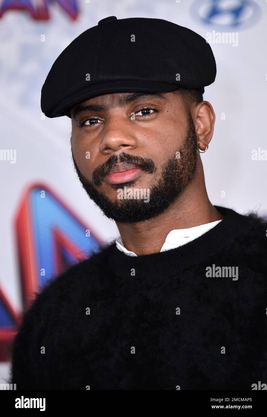 Bryson TIller arrives at the premiere of "SpiderMan No Way Home" at
