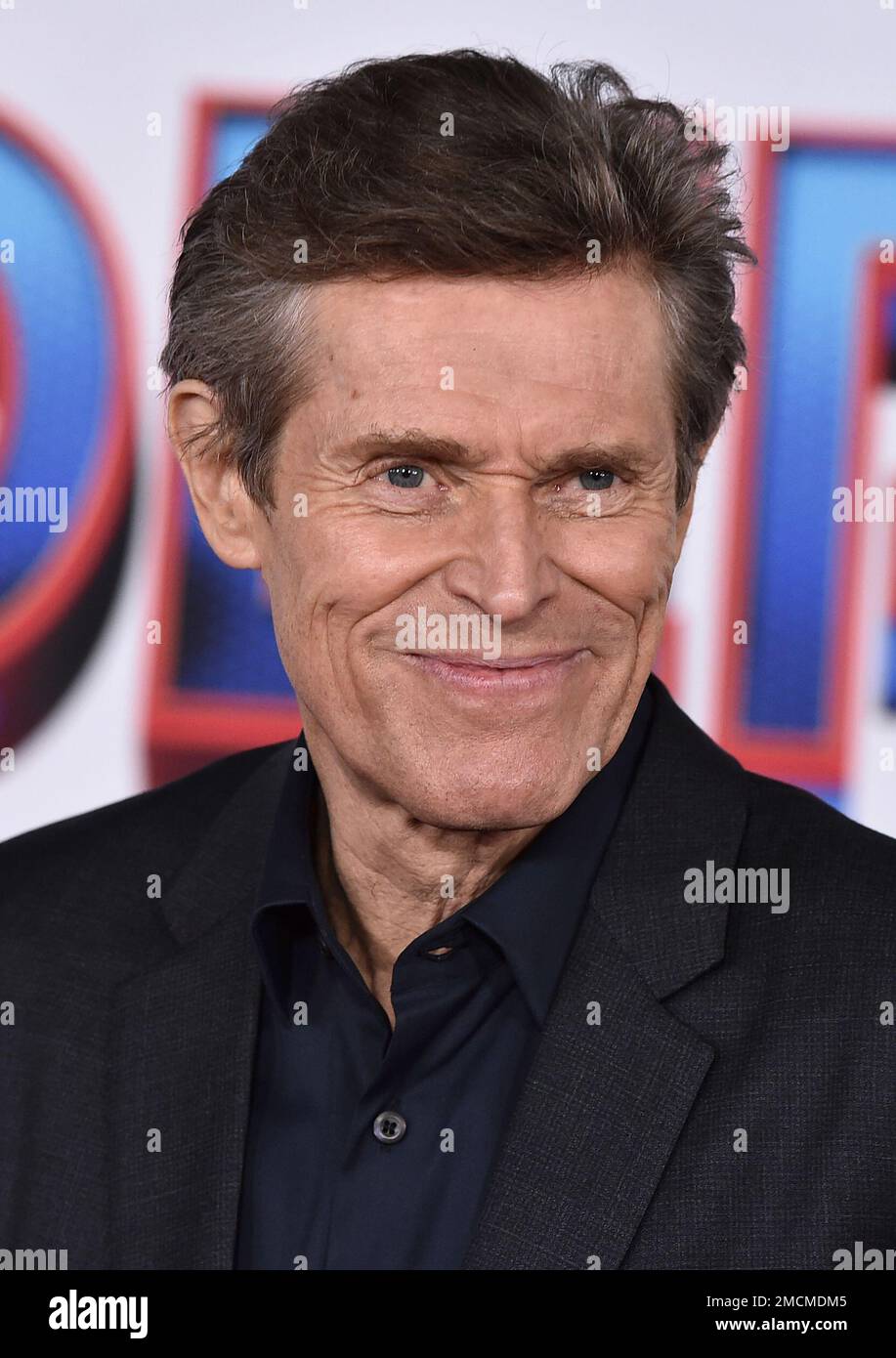 Willem Dafoe arrives at the premiere of "SpiderMan No Way Home" at