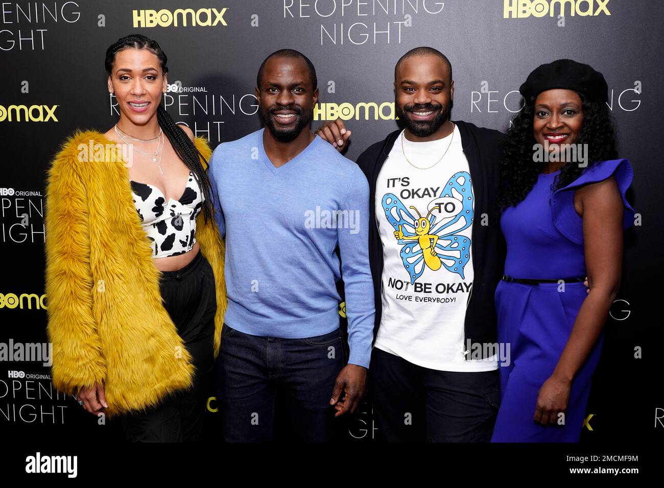 Sarin Monae West, from left, Gbenga Akinnagbe, Brandon Burton and Ebony