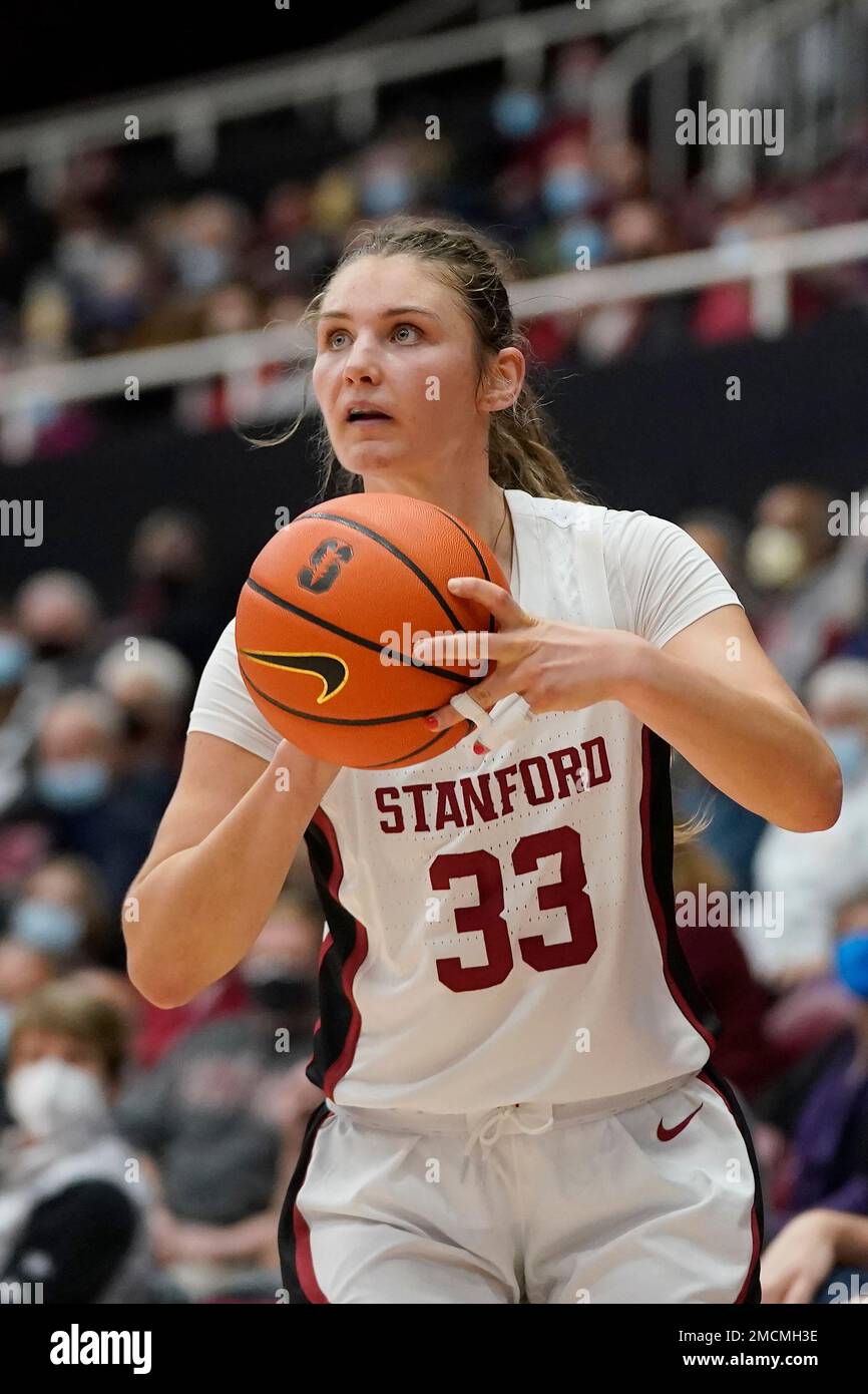 Stanford guard Hannah Jump (33) against Pacific during an NCAA college