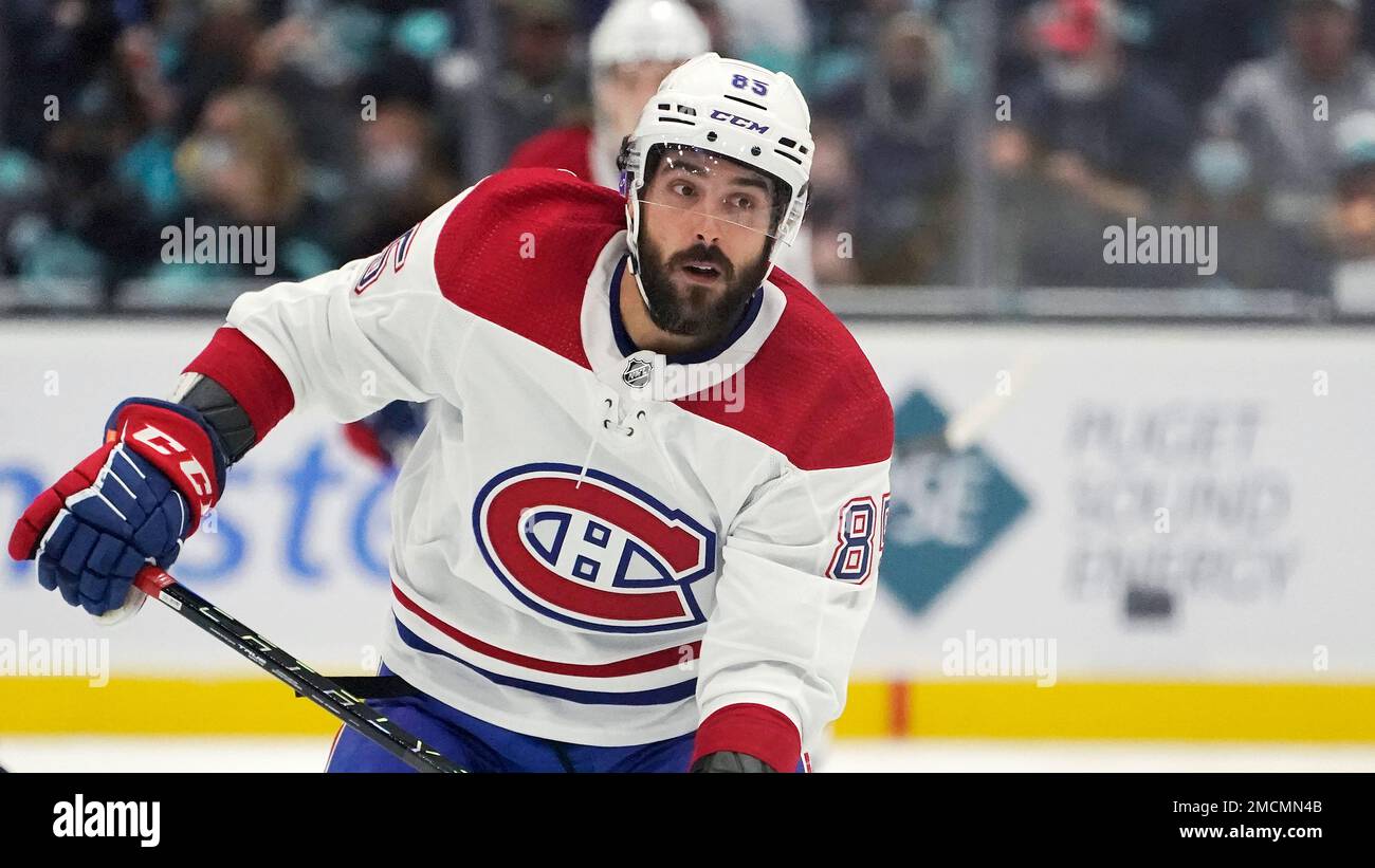 Montreal Canadiens center Mathieu Perreault during an NHL hockey game ...