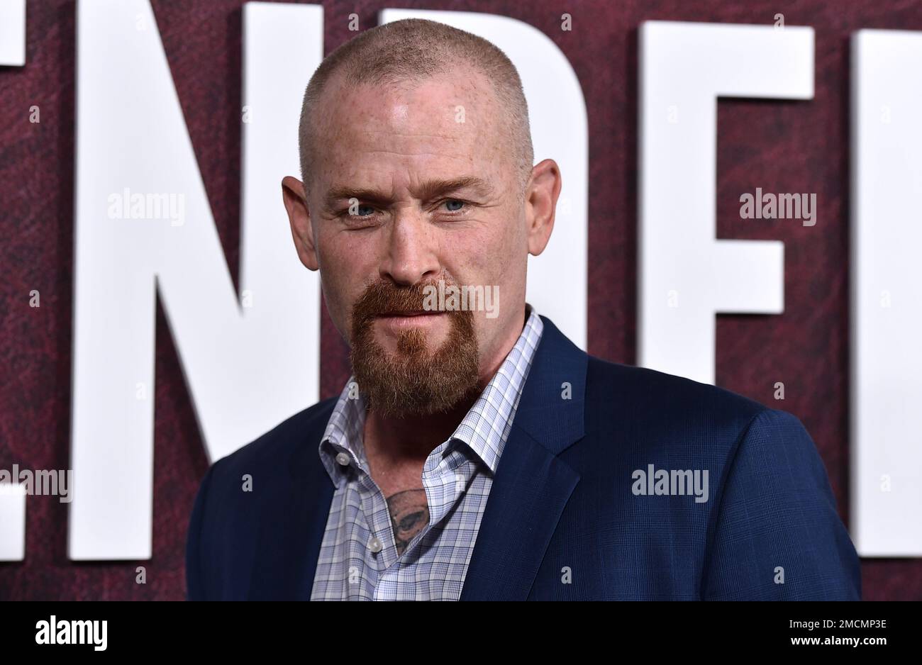 Max Martini arrives at the premiere of "The Tender Bar" on Sunday, Dec. 12, 2021, at the TCL