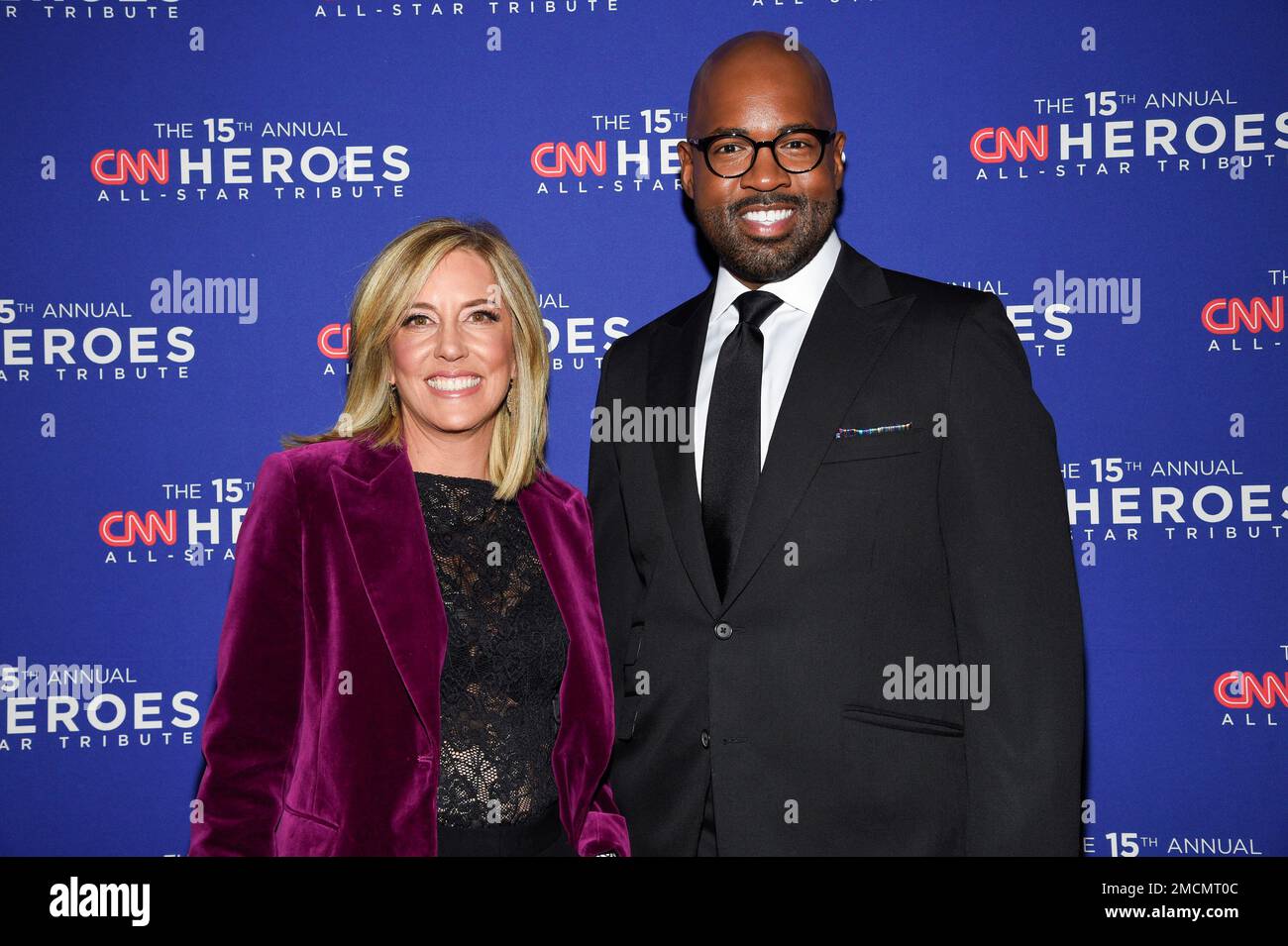Alisyn Camerota, left, and Victor Blackwell attend the 15th annual CNN