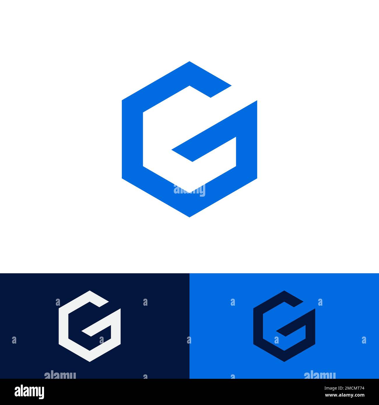 Letter G logo icon design template elements Vector eps Stock Vector