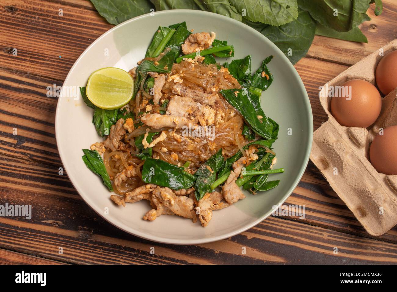 pad-see-ew-pork-and-vegetables-a-popular-thai-dish-stock-photo-alamy