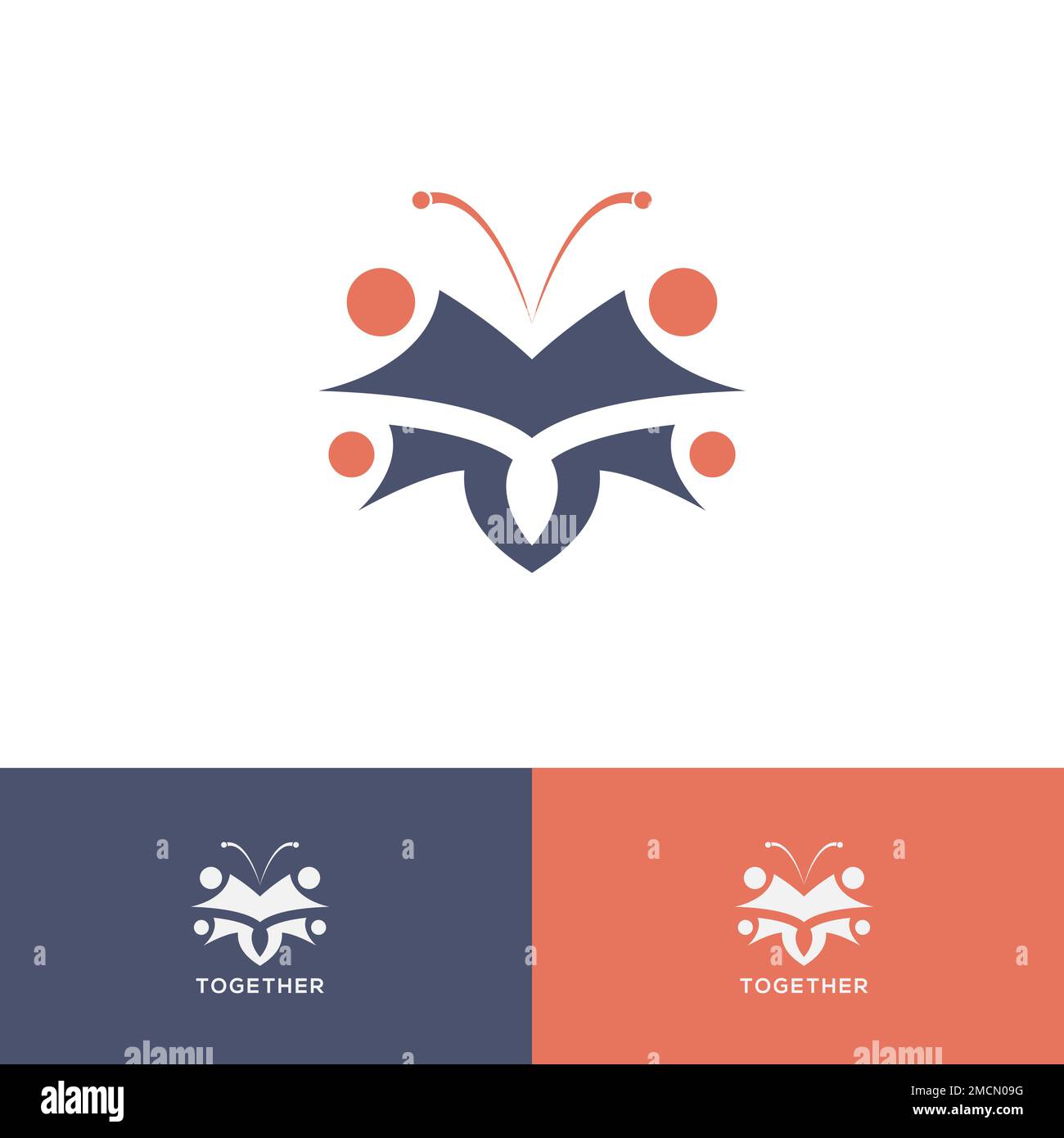 Abstract butterfly logo icon design template element vector eps Stock Vector