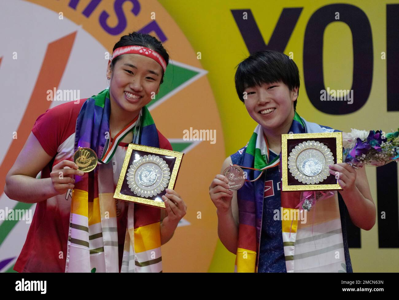Winners of the Yonex Sunrise India Open Badminton women singles match ...