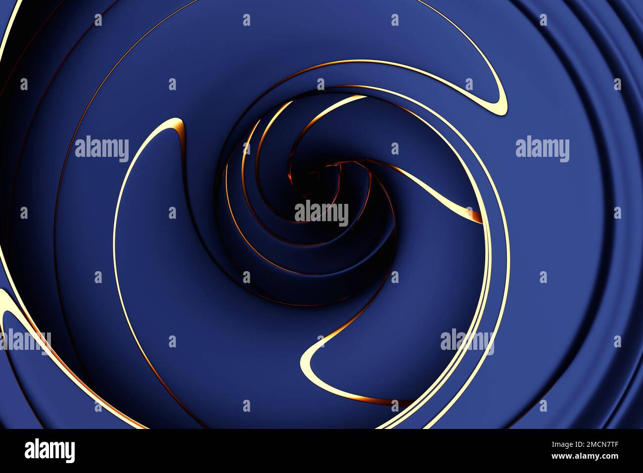 3D illustration of a abstract blue background with scintillating ...