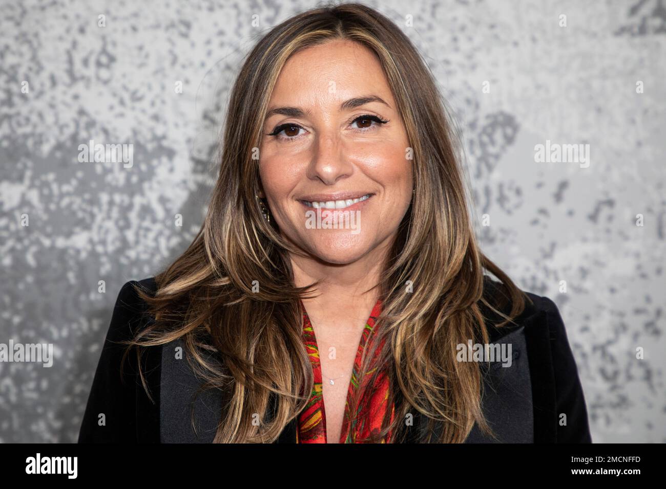 Melanie Blatt of All Saints poses for photographers upon arrival at the