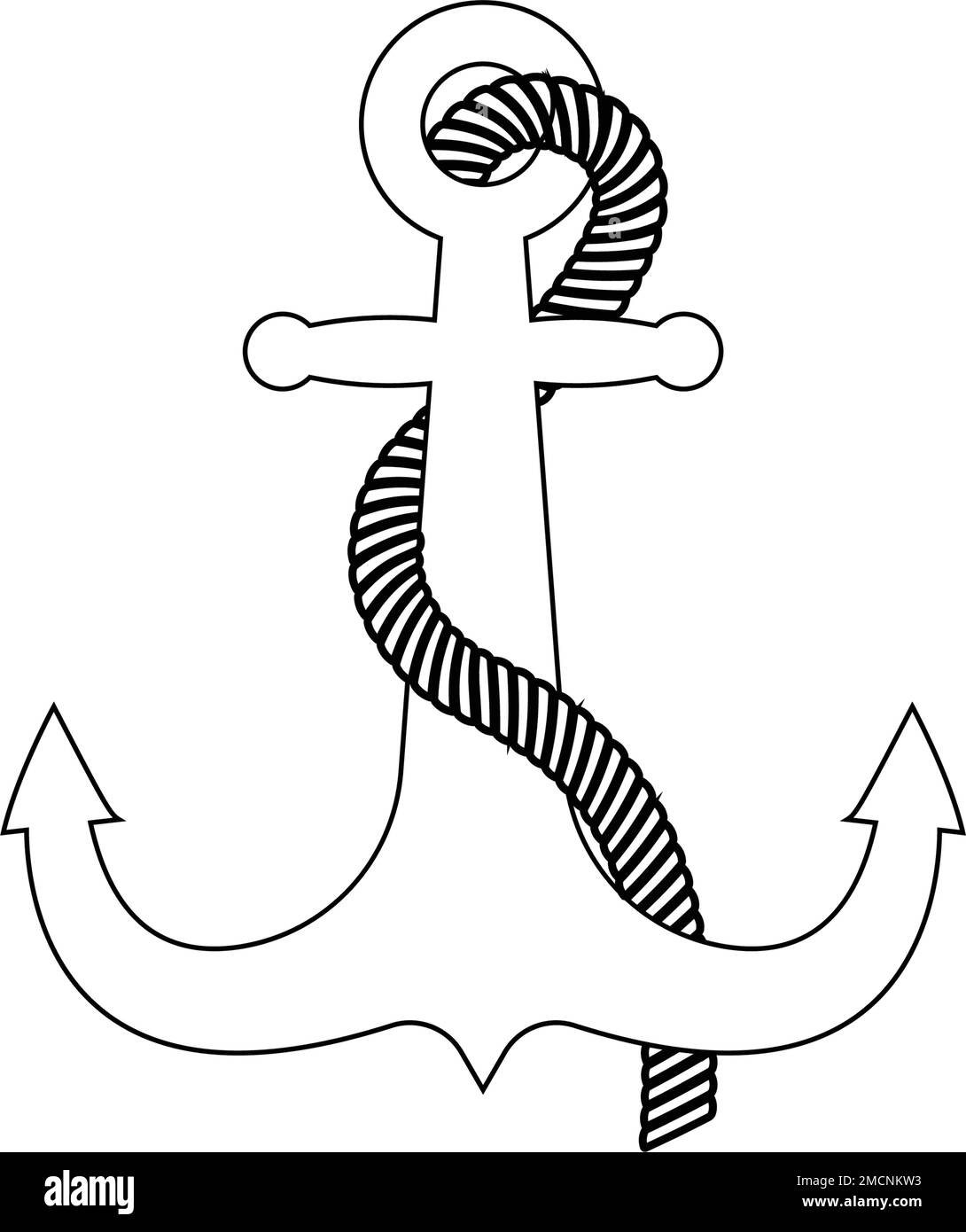 Anchor icon Logo illustration design Stock Vector Image & Art Alamy