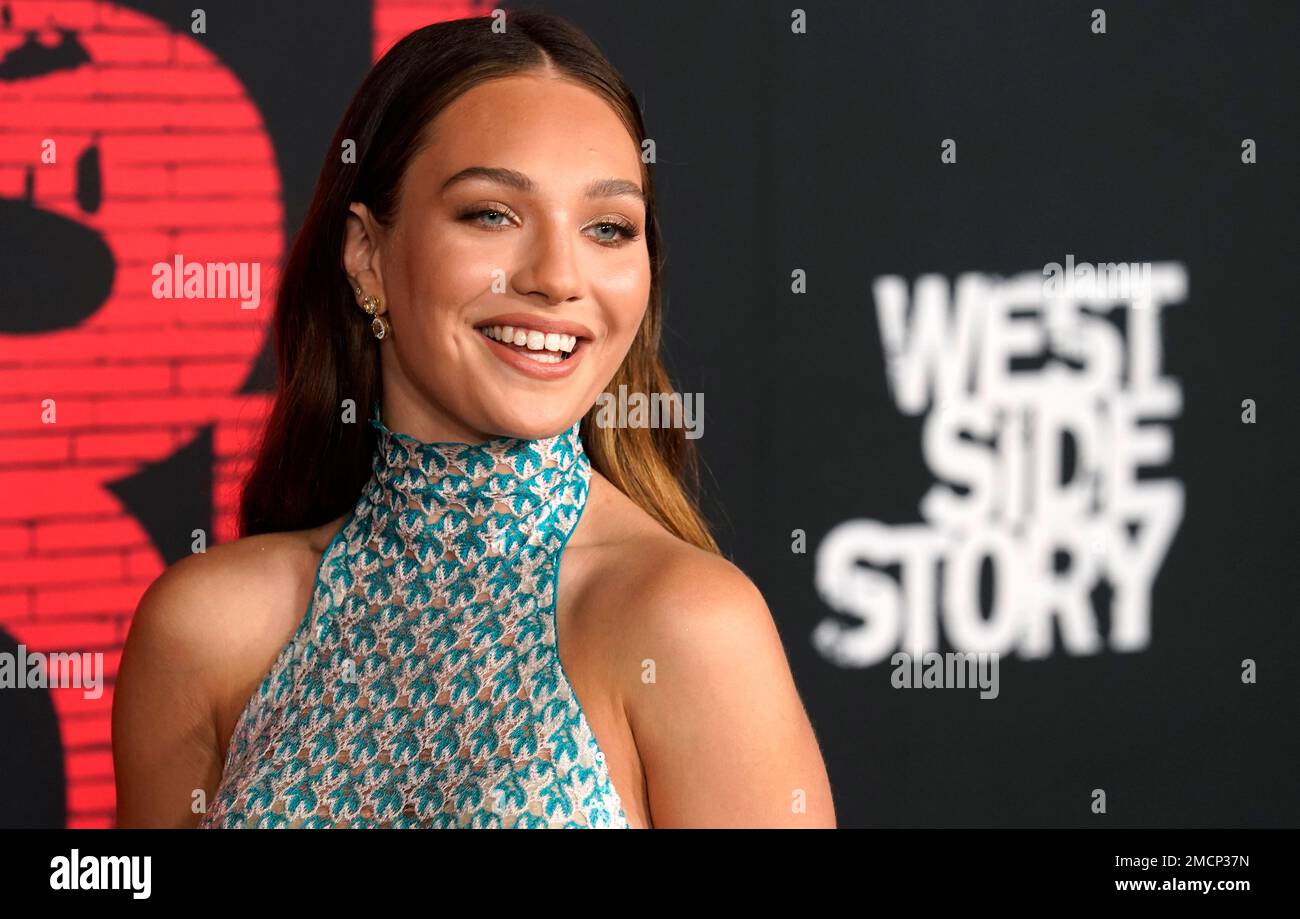 Maddie Ziegler poses at the premiere of the film "West Side Story