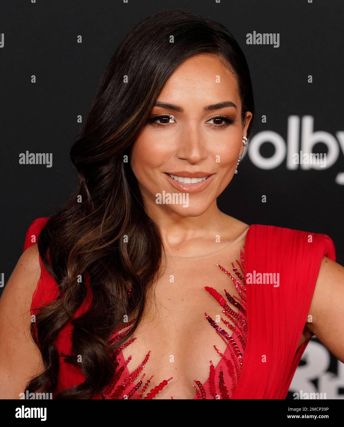 Ana Isabelle arrives at the premiere of the film "West Side Story