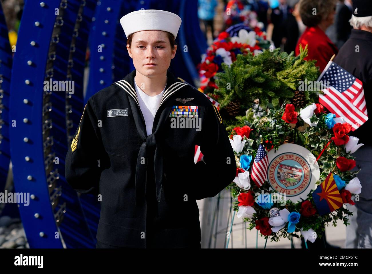 Allison Shipley, of the Veterans Pride Battalion U.S. Naval Sea Cadet