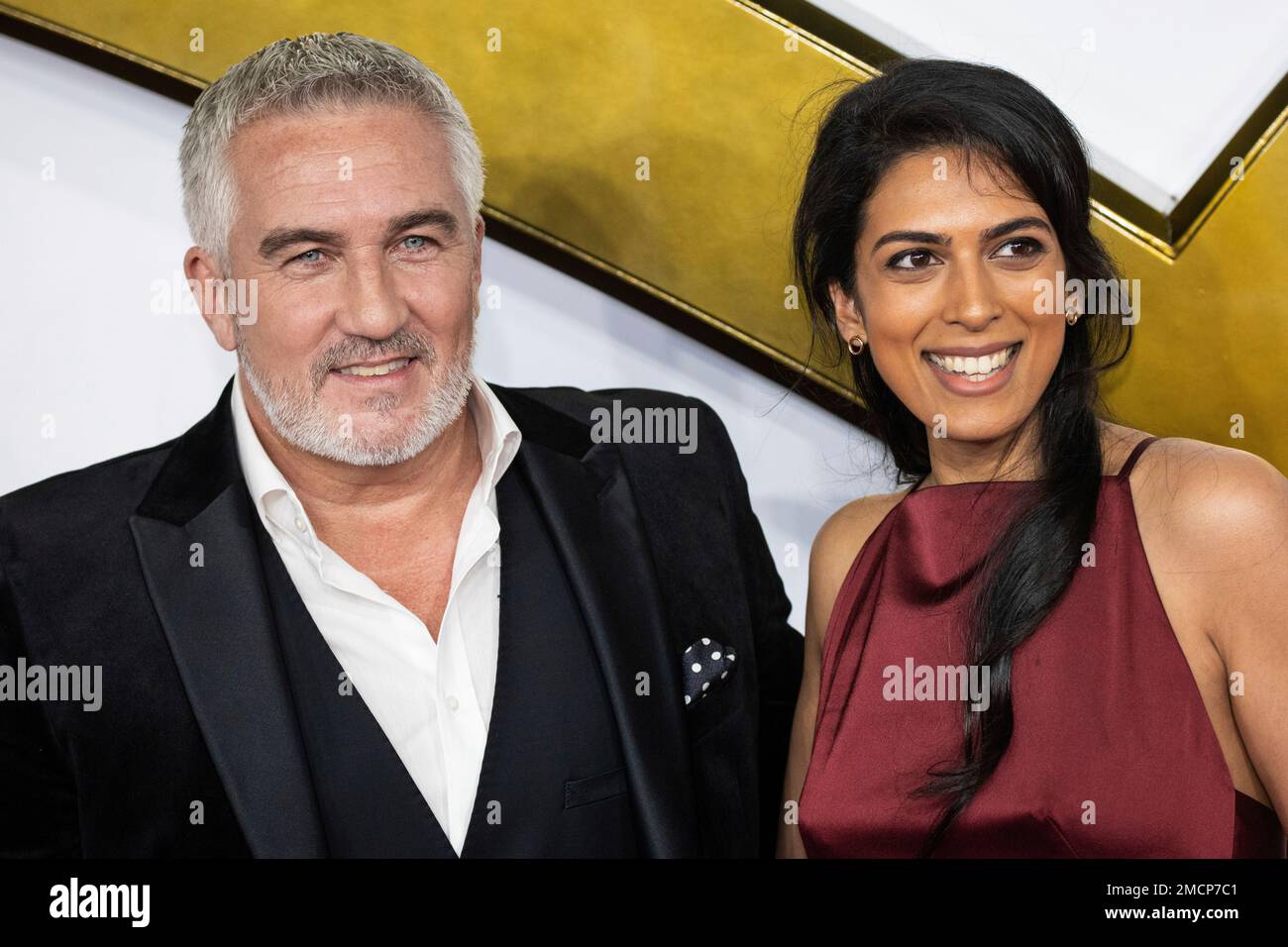 Paul Hollywood and Crystelle Pereira pose for photographers at the