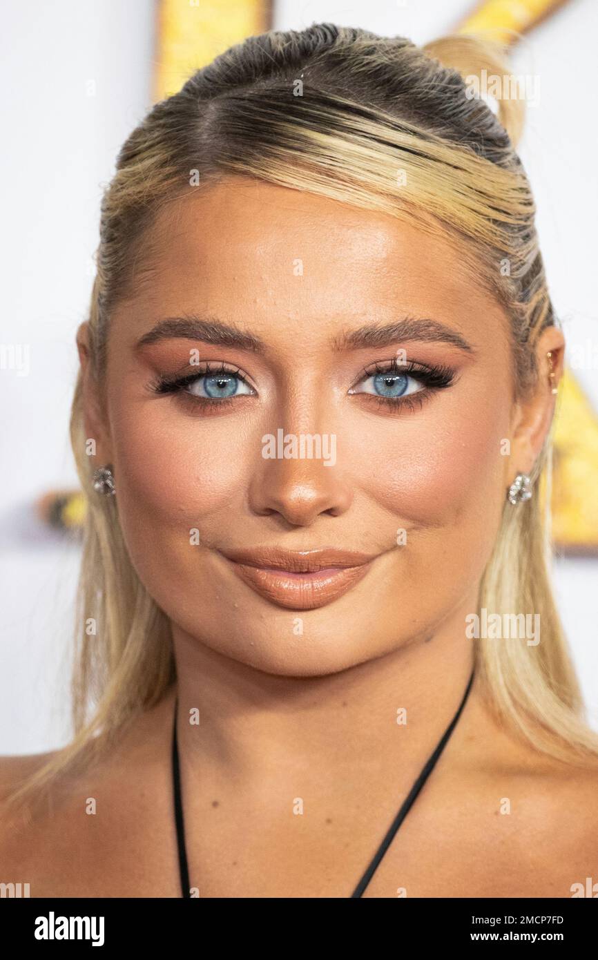 Saffron Barker poses for photographers at the World premiere of the
