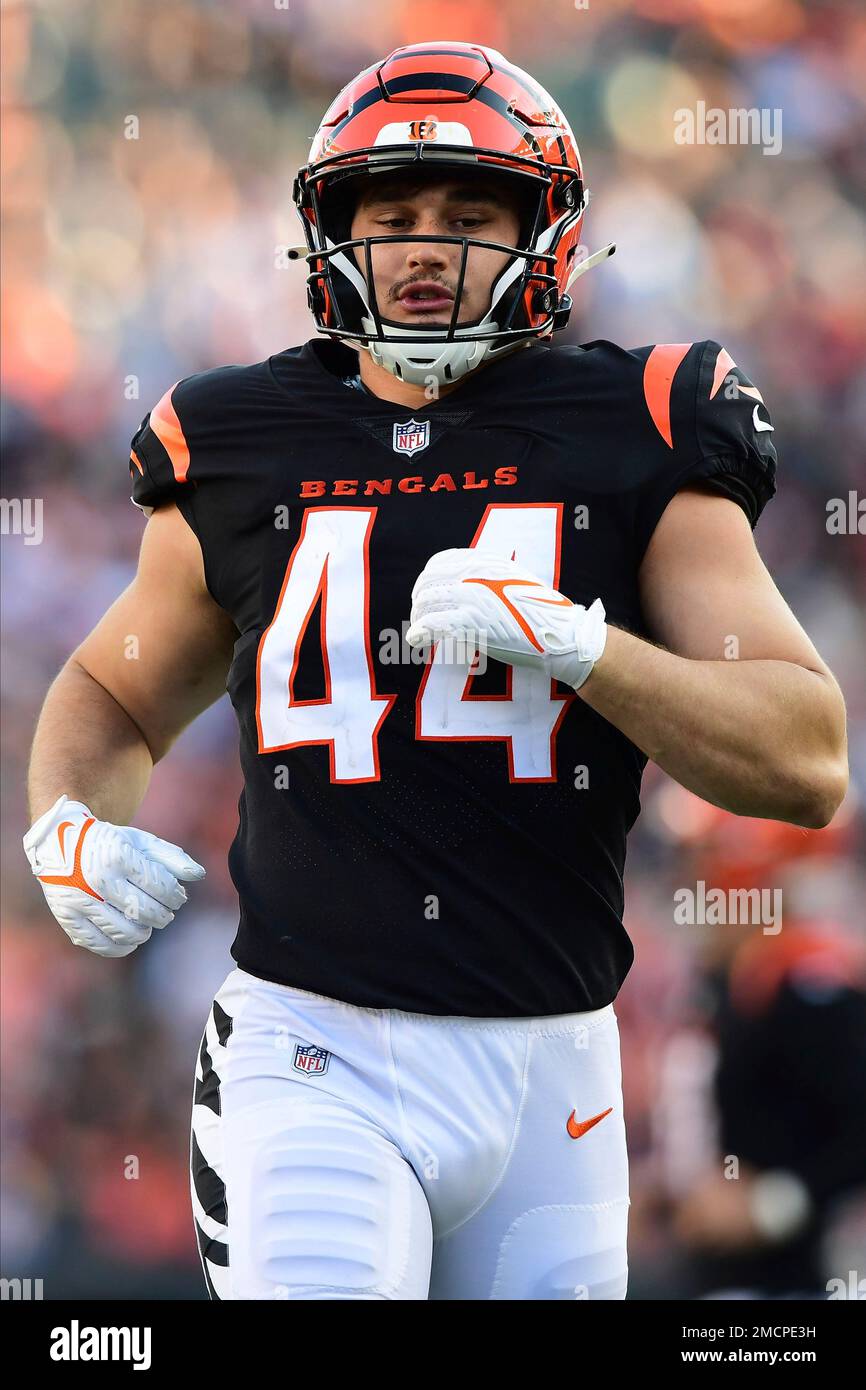 Cincinnati Bengals linebacker Clay Johnston (44) during an NFL football  game against the New Orleans Saints, Sunday, Oct. 16, 2022, in New Orleans.  (AP Photo/Tyler Kaufman Stock Photo - Alamy