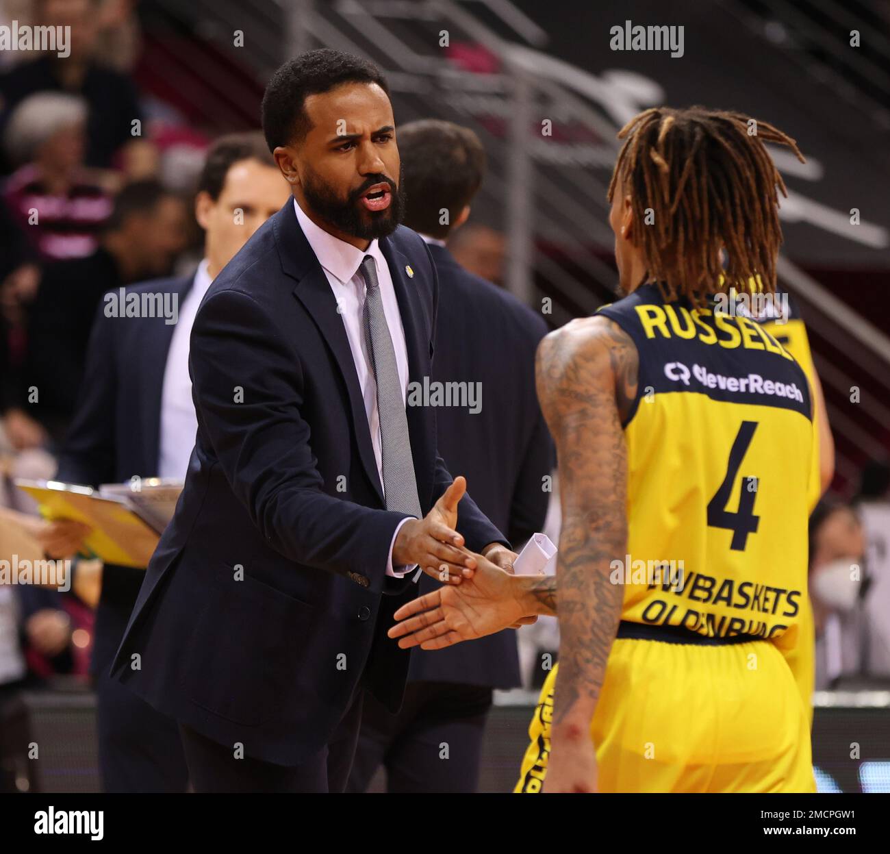 Bonn, Germany. 21st Jan, 2023. DeWayne Russell (Oldenburg), Telekom Dome, Basketball Bundesliga