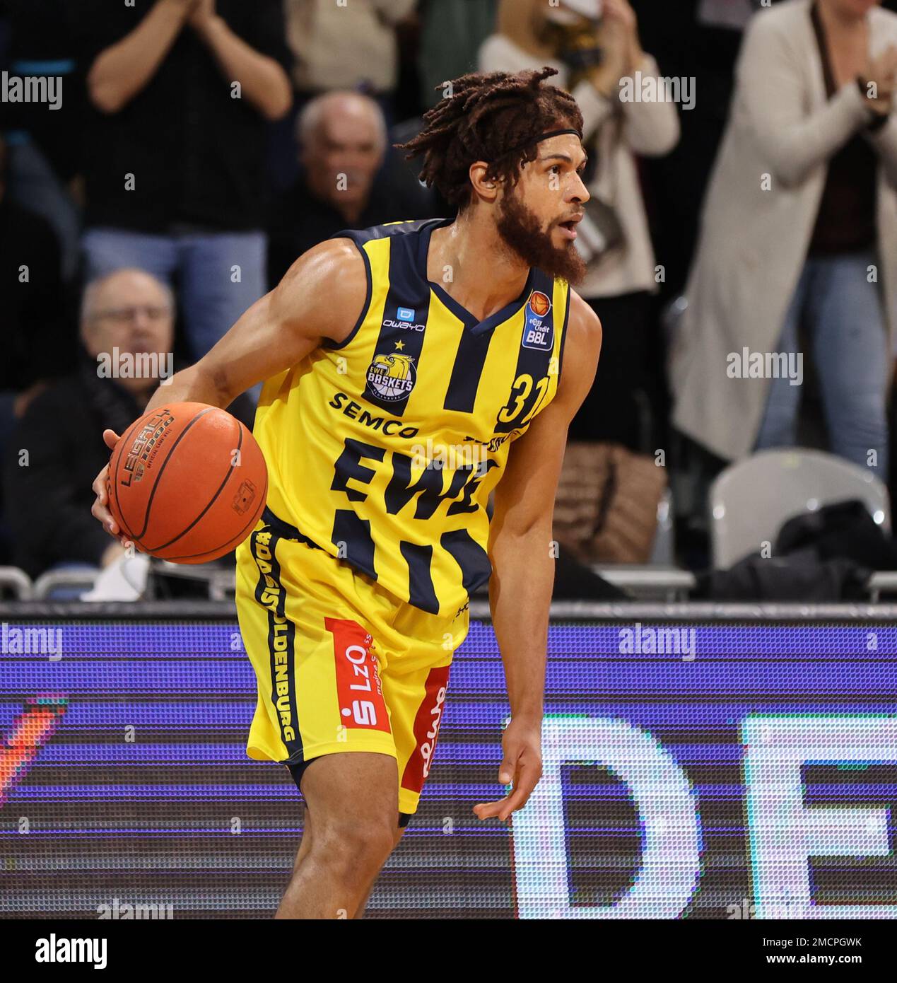 Bonn, Germany. 21st Jan, 2023. Macio Teague (Oldenburg), Telekom Dome, Basketball Bundesliga
