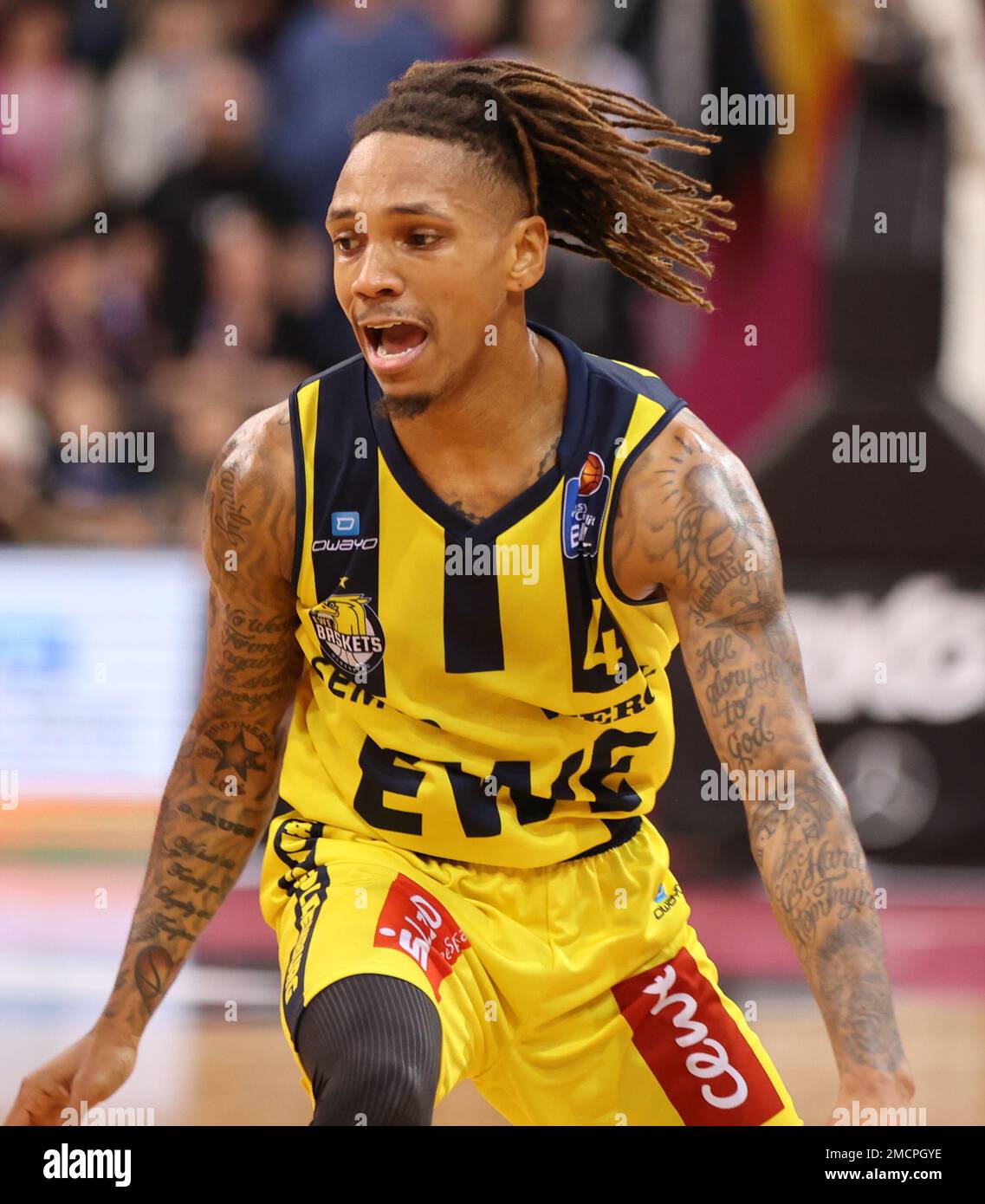 Bonn, Germany. 21st Jan, 2023. DeWayne Russell (Oldenburg), Telekom Dome, Basketball Bundesliga