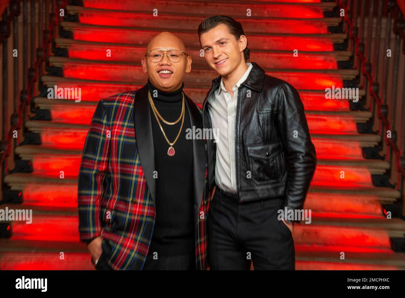 Jacob Batalon And Tom Holland Pose For Photographers At The Photo Call jacob-batalon-and-tom-holland-pose-for-photographers-at-the-photo-call