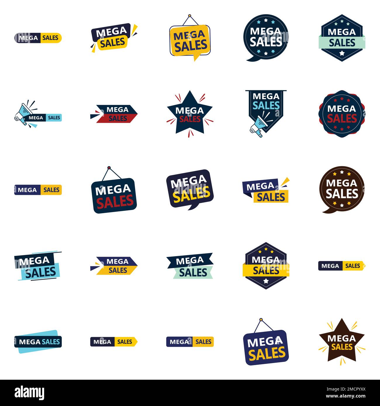 Mega Sale Vector Pack 25 Unique Designs to Boost Your Sales Stock