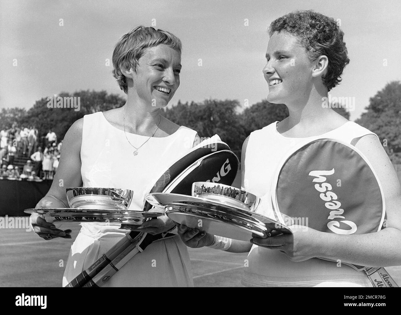 FILE - Darlene Hard, left, of the United States, and partner Lesley ...
